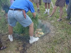 Covering with grass